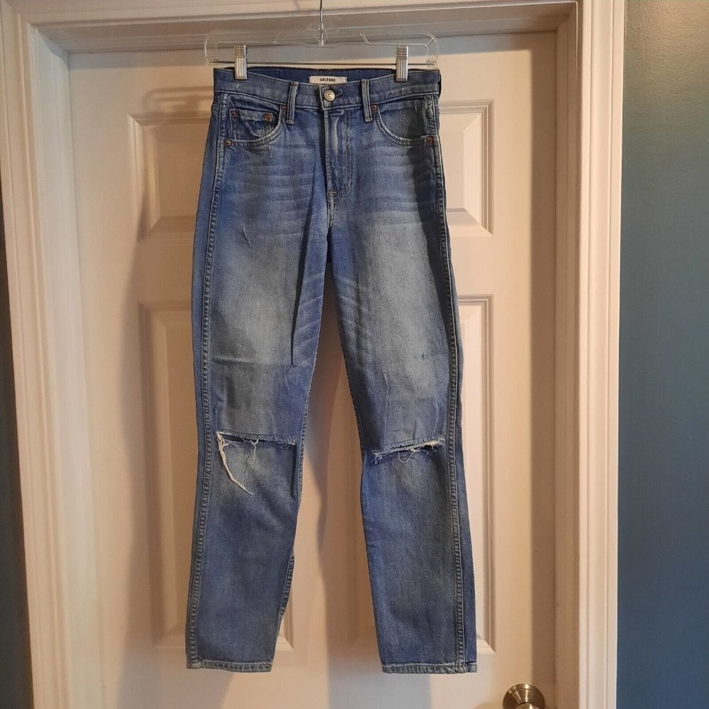 GRLFRND Jeans Womens Size 26 Naomi High Rise Ripped Knees‎ I Will Survive